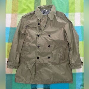 Paul Smith Jeans Tan Mens Trench Coat Raincoat Belted Double Breasted PSJC 386K